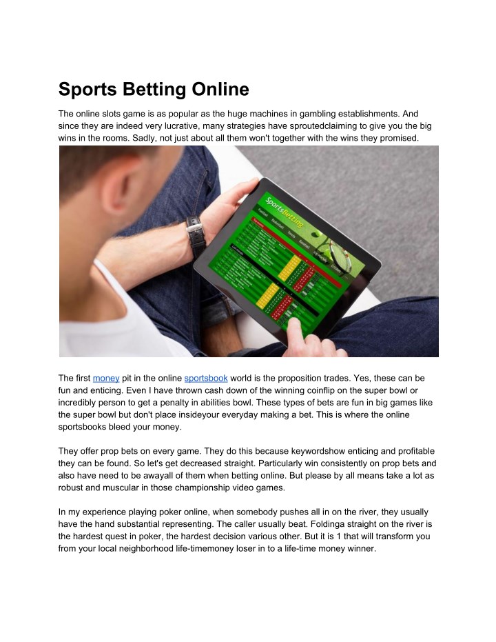 gambling online sportsbook